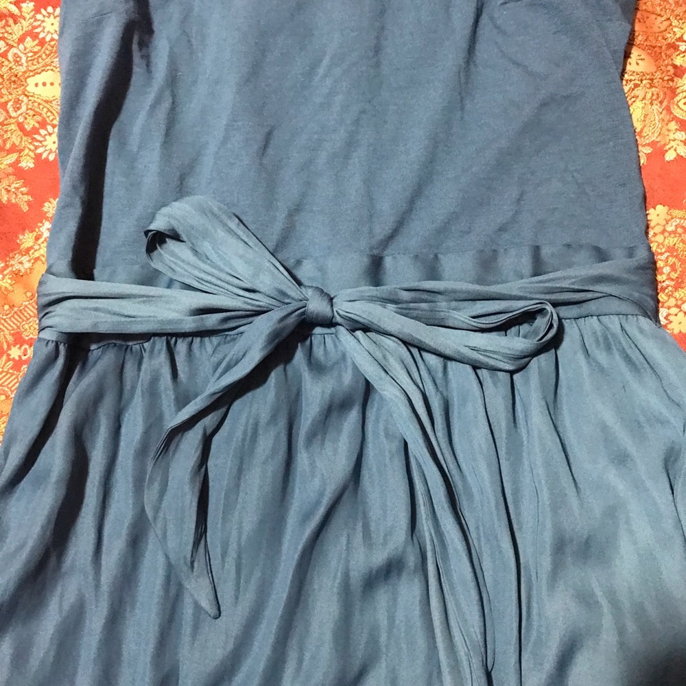 Blue flowy dress
